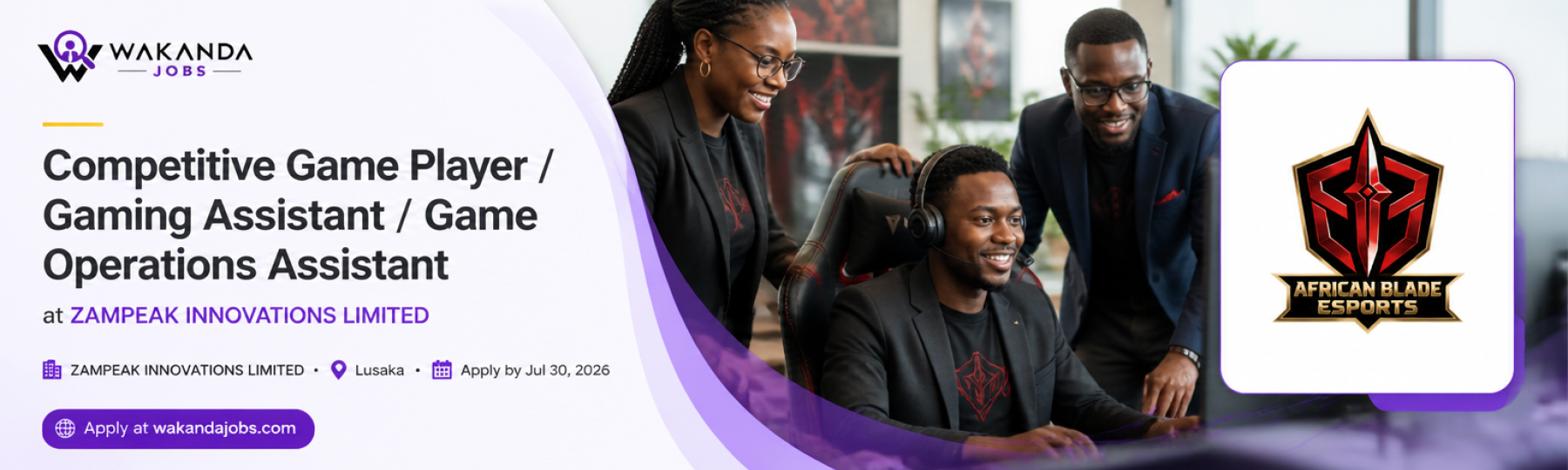 Competitive Game Player / Gaming Assistant / Game Operations Assistant