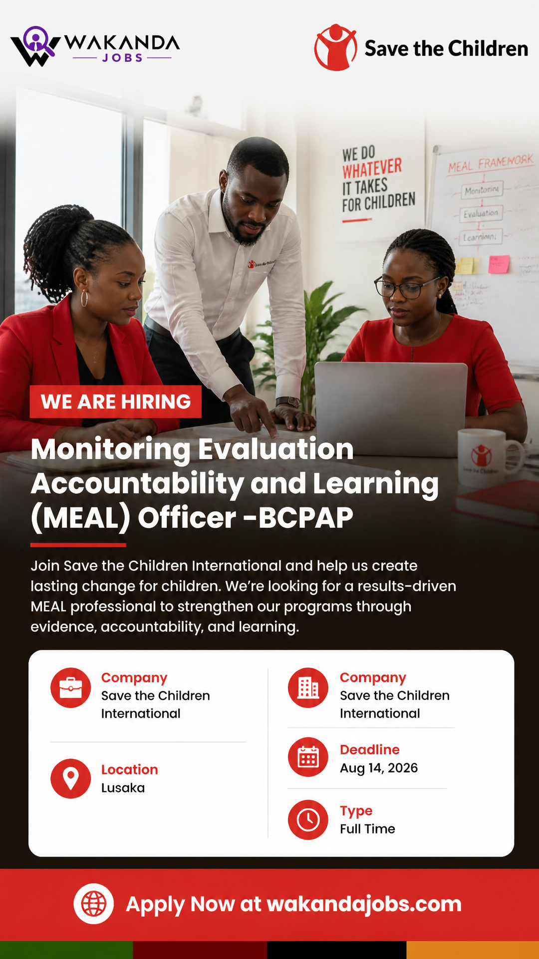 Monitoring Evaluation Accountability and Learning (MEAL) Officer  -BCPAP