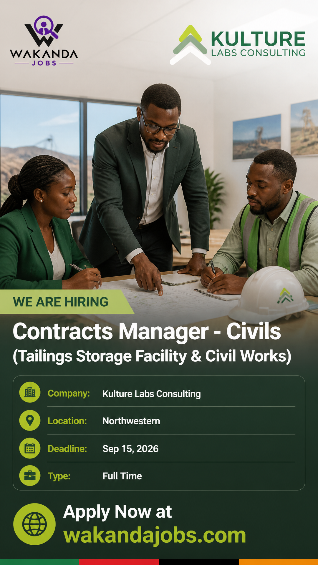 Contracts Manager - Civils (Tailings Storage Facility & Civil Works)