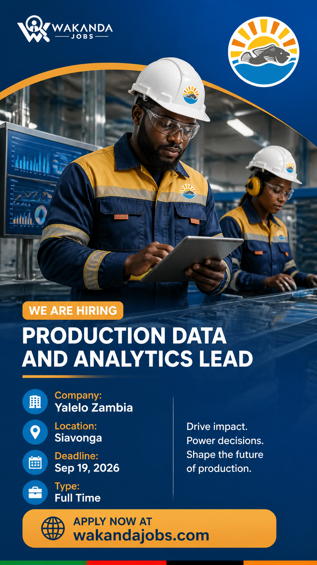 Production Data and Analytics Lead