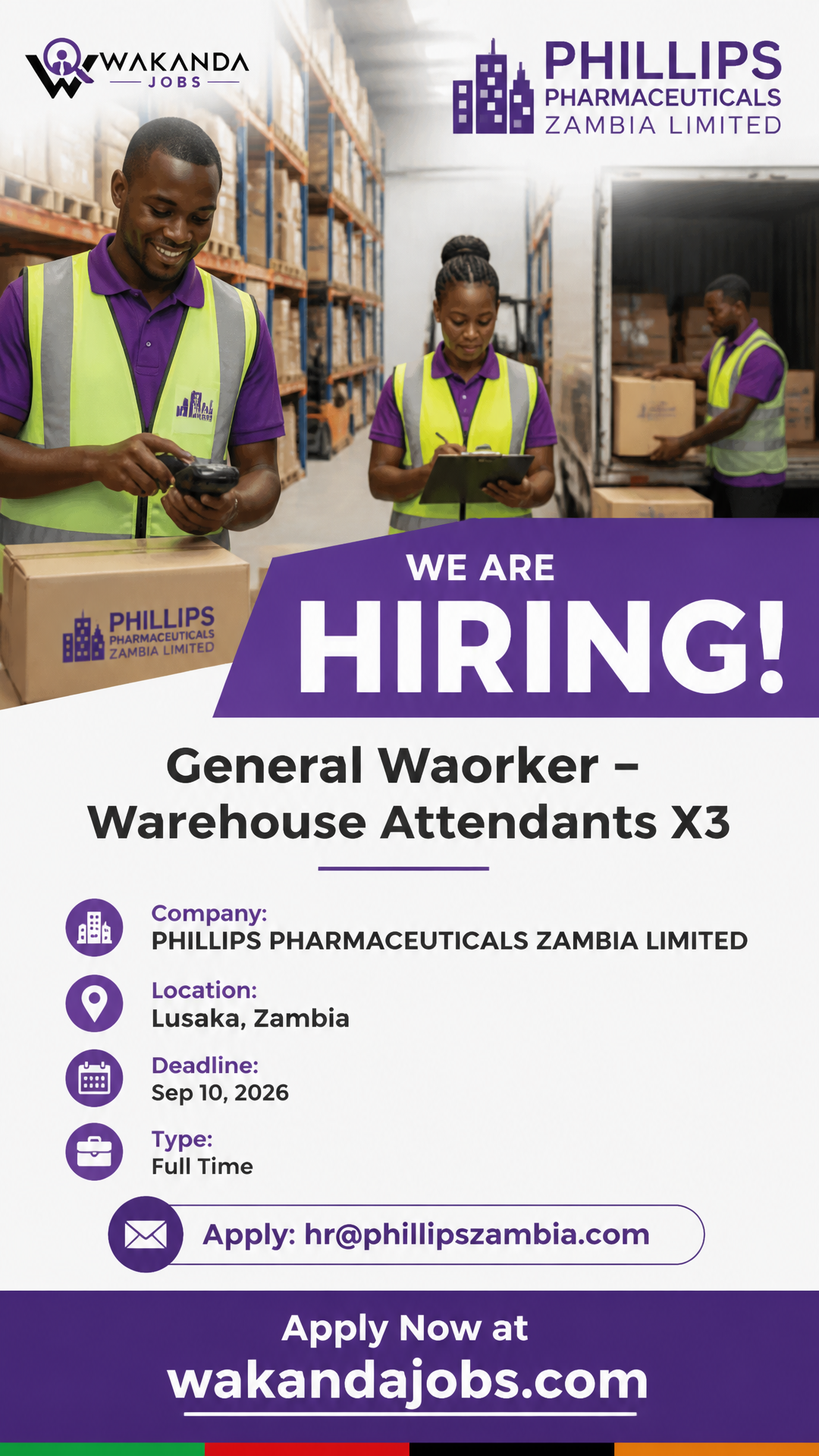 General Worker – Warehouse Attendant