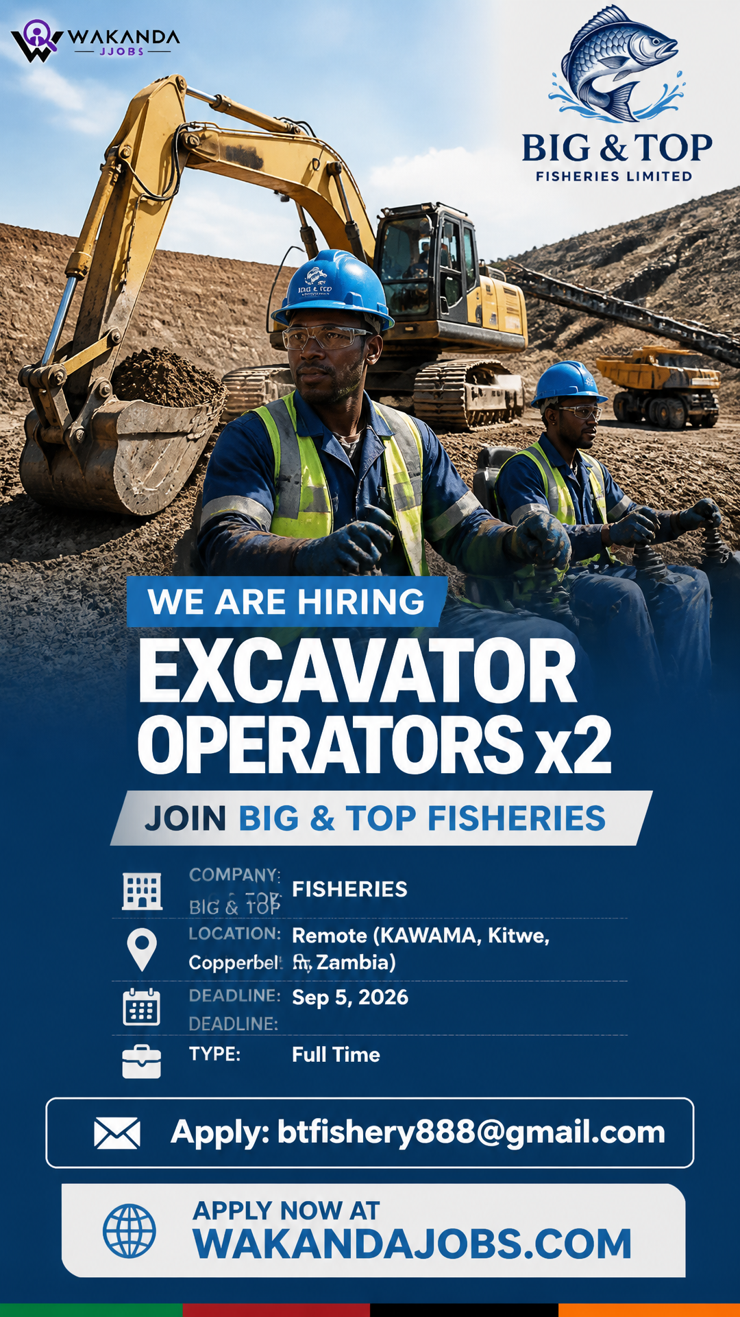 EXCAVATOR OPERATORS x2