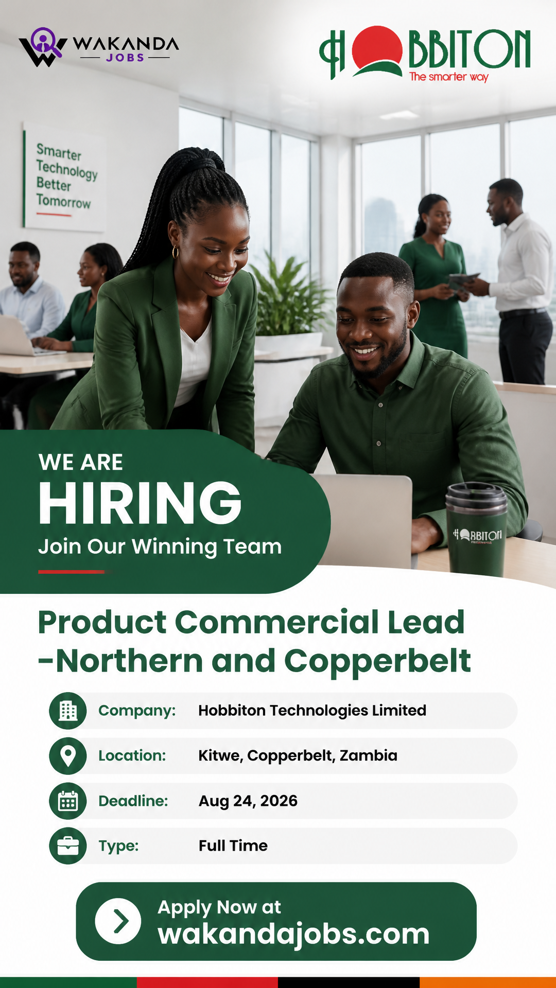 Product Commercial Lead -Northern and Copperbelt
