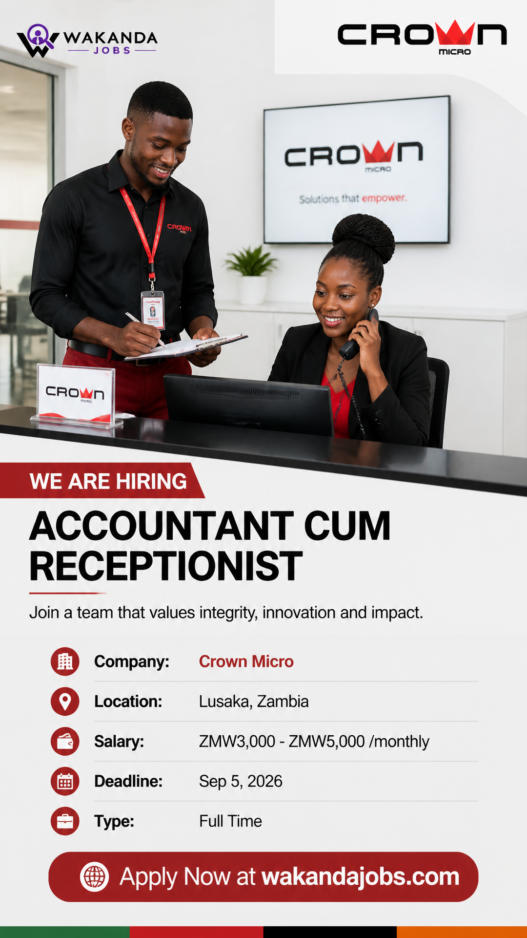 Accountant Cum Receptionist