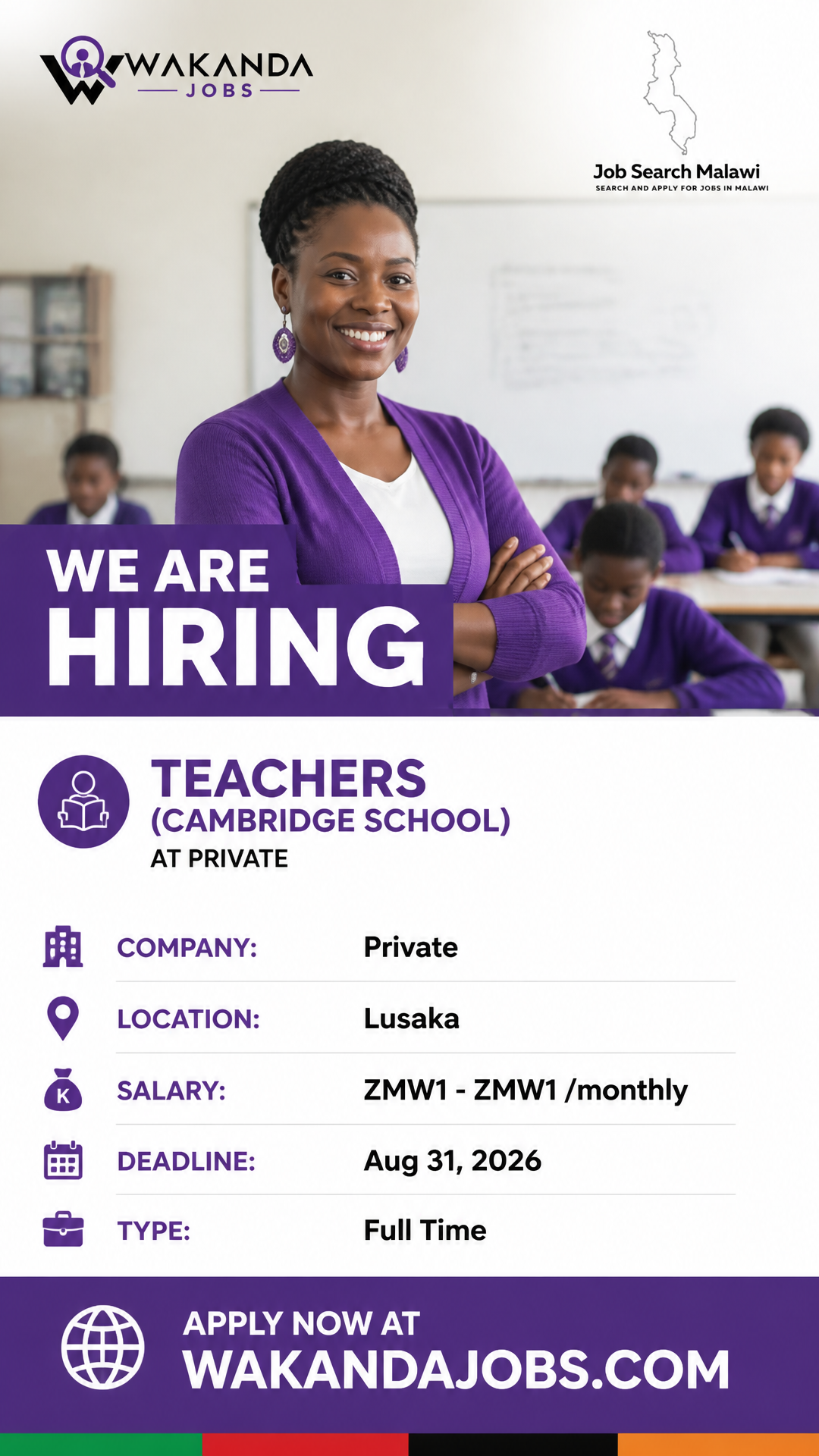We are Hiring Teachers(Cambridge School)